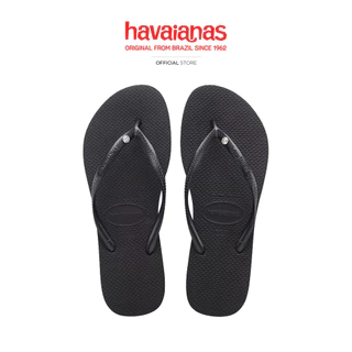 HAVAIANAS รองเท้าแตะ Slim Crystal SW II Flip Flop BLACK 41456510090F_C2BKXX