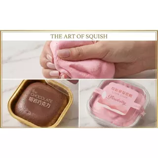 สกุชชี่เค้กลาวา Squishyมินิ ของเล่นคลายเครียด เนื้อนุ่ม คืนตัวช้า บีบฟิน ฟินมาก