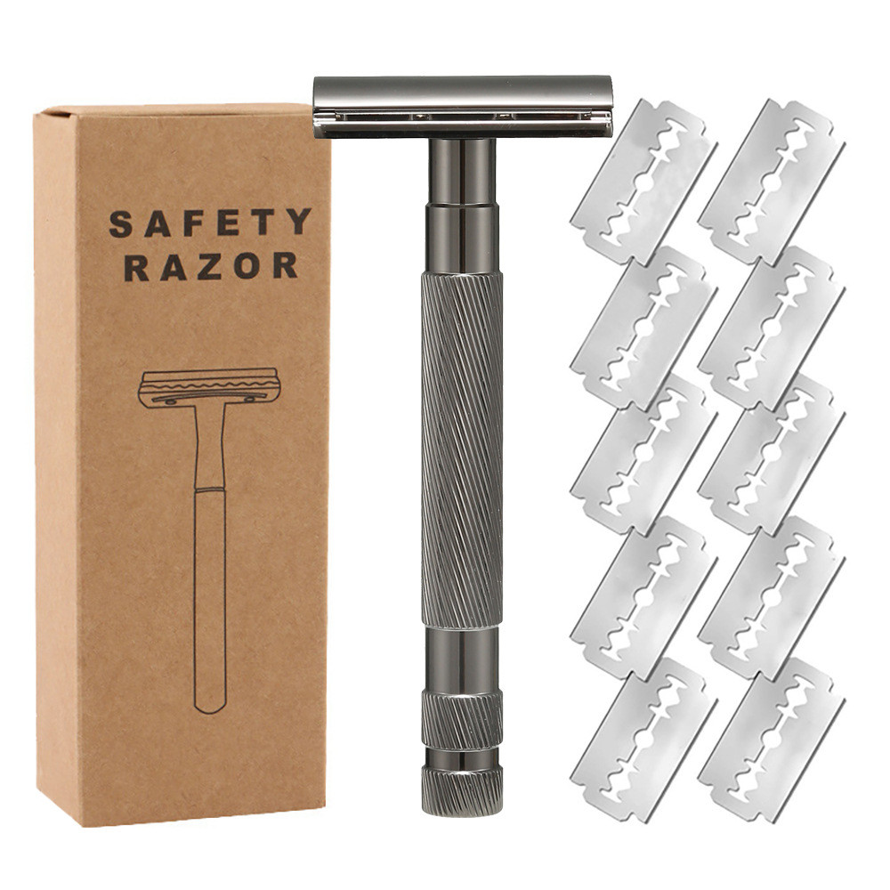 Old-fashioned manual razor, manual double-blade razor, manual shaving razor, traditional razor