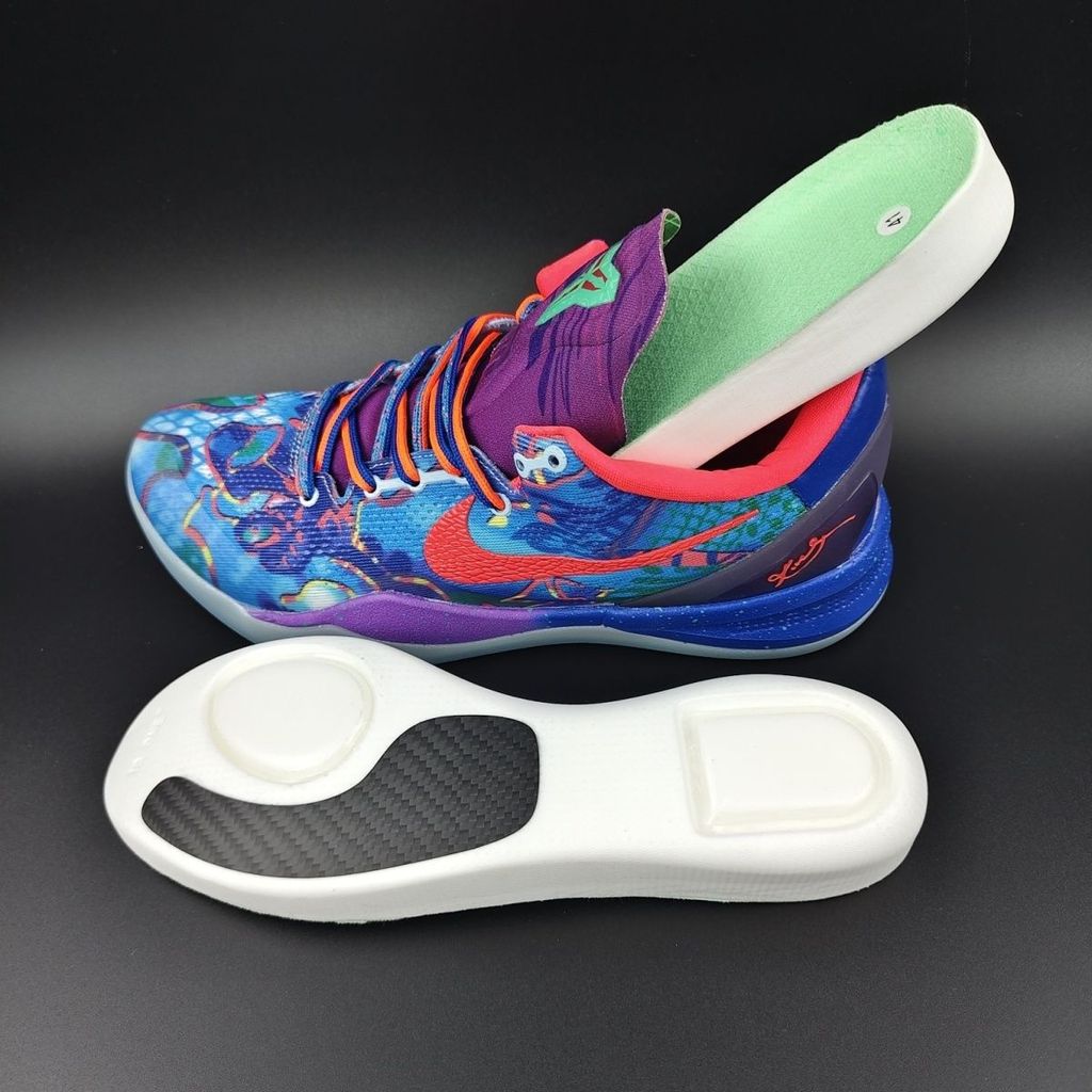 Kobe 89Kobe11 Green Factory SPO Series US8ACC Wade 808 คาร์บอนไฟเบอร์ Air Cushion ZOOM พื้นรองเท้าบา