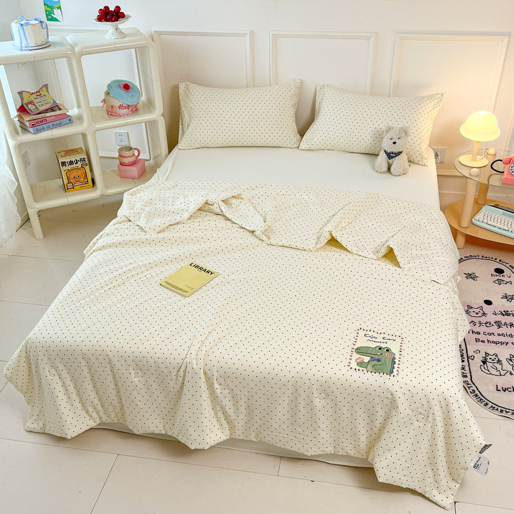 พร้อมส่ง ✨ ผ้าห่มเย็นเด็ก ผ้าปูที่นอน ผ้าคลุมเตียง ลายสัตว์น่ารัก 100% Polyester 10% Soy Fiber กันไร