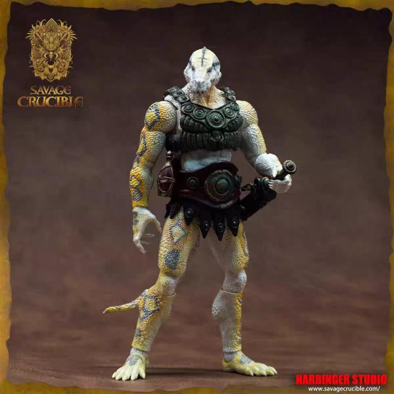 คลังสินค้าพร้อม Xianzhao Studio Savage Furnace Conan Whitening Lizard Movable 23 ซม.รูปตุ๊กตา