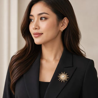 คริสตัลเพิร์ลเข็มกลัดคอลเลกชัน Rhinestone Statement Pins เครื่องประดับแฟชั่น 18 รูปแบบ