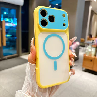 สีแม่เหล็กเคสโทรศัพท์ใช้งานร่วมกับ iPhone17promax 17pro 16promax 16pro 15promax 14promax 13 14 15pro 13promax 12promax กันกระแทกฝาหลัง
