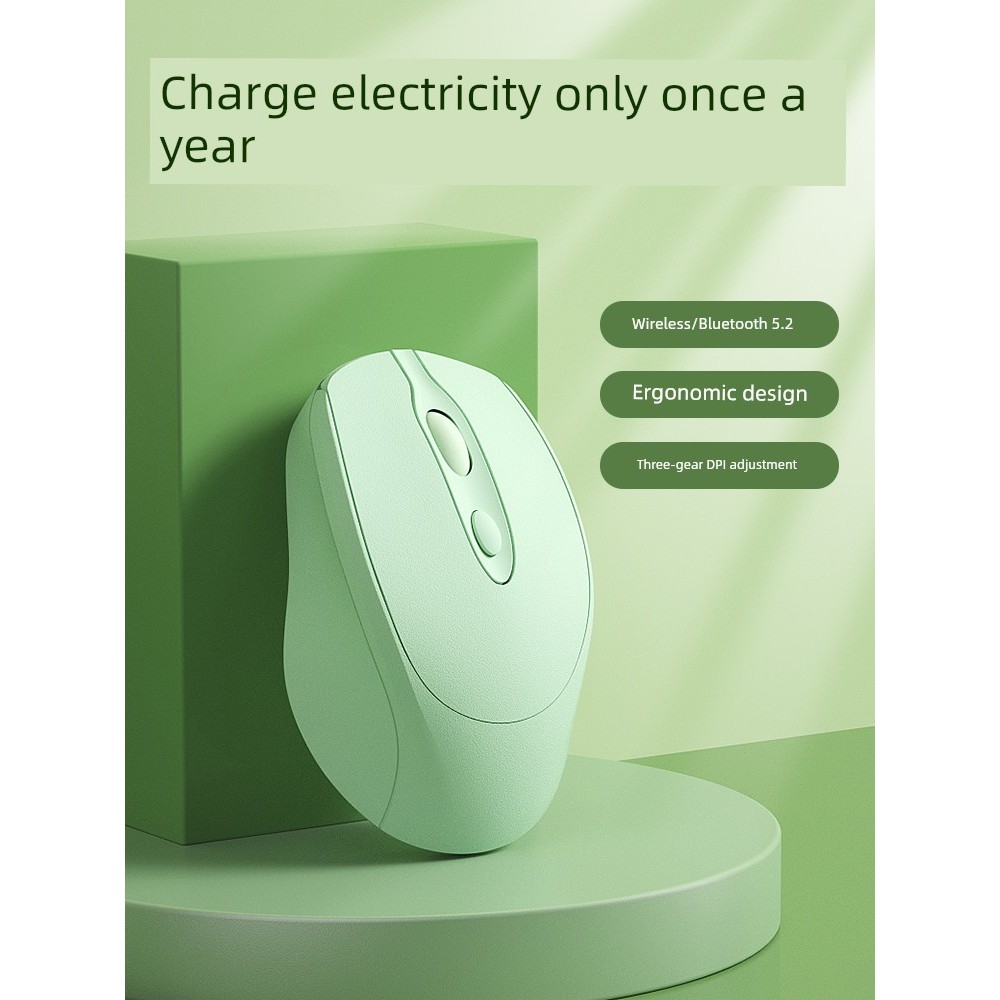 mouse bluetooth mouse wireless เมาส์ไร้สาย ipad สองโหมดธุรกิจสําหรับเด็กผู้หญิง Bluetooth