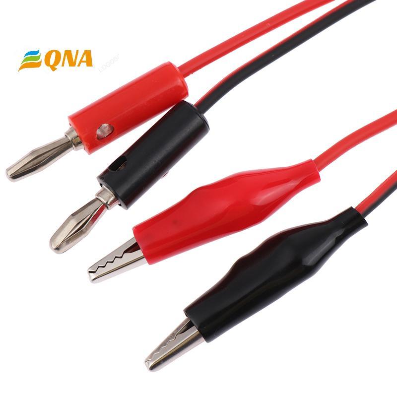 [QNA] 1 PC Multi-meter Test Leads สาย 100 ซม.ปลายคู่กล้วยปลั๊กจระเข้คลิปขั้วต่อไฟฟ้า DIY เครื่องมือใหม่