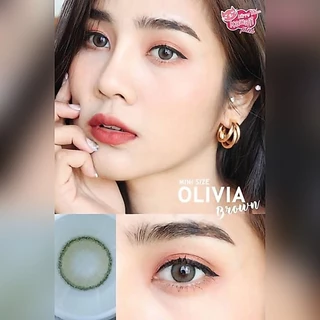คอนแทคเลนส์ รุ่น Mini Olivia by Kitty kawaii มินิ มี3สี เทา/ตาล/L-brown มีค่าสายตา (0.00)-(-10.00)