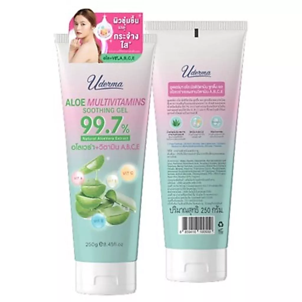 [Clearance Sale] Uderma Aloe Multivitamins Soothing Gel 250g ยูเดอร์มา อโล มัลติวิตามิน ซูทติ้งเจล Exp.08/01/2027 thumbnail 7
