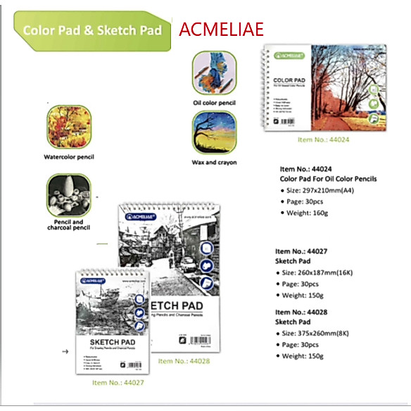 AMELIAE COLOR และ SKETCH PROFESSIONAL DRAWING PAD