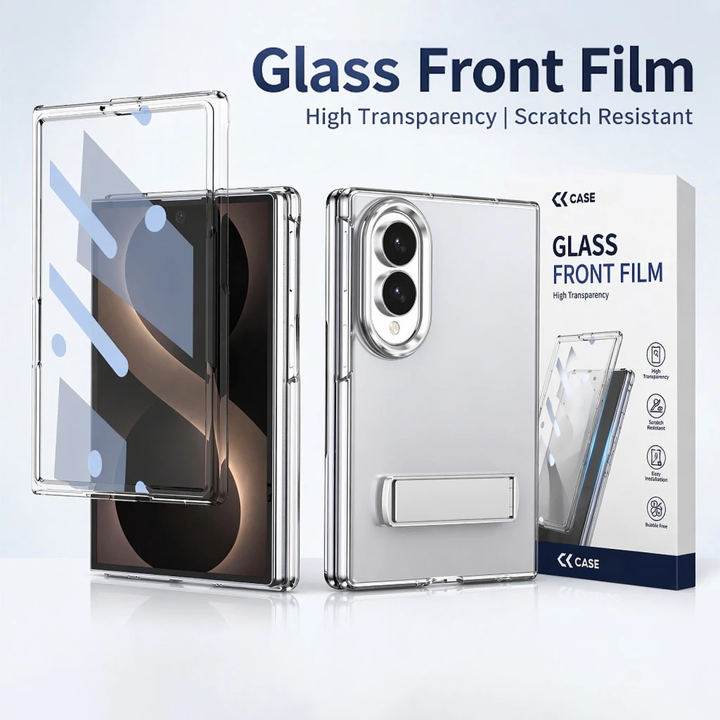 SAMSUNG OneLine Bracket พร้อมฟิล์มเหมาะสําหรับSamsung Z FOLD 8 Ultra fold7 fold6/5/4/3 โทรศัพท์มือถือกรณีเปลือกเมมเบรนบานพับหน้าจอพับแพคเกจเต็มรูปแบบAnti-fall