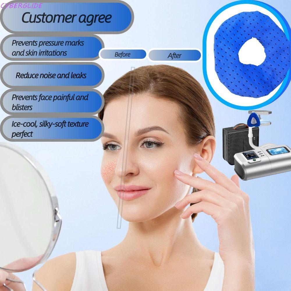 CYBERGLIDE CPAP Mask Covers, Breathable Fabric Soft CPAP Nasal Mask Liners, Cushioned Covers สบายนํา