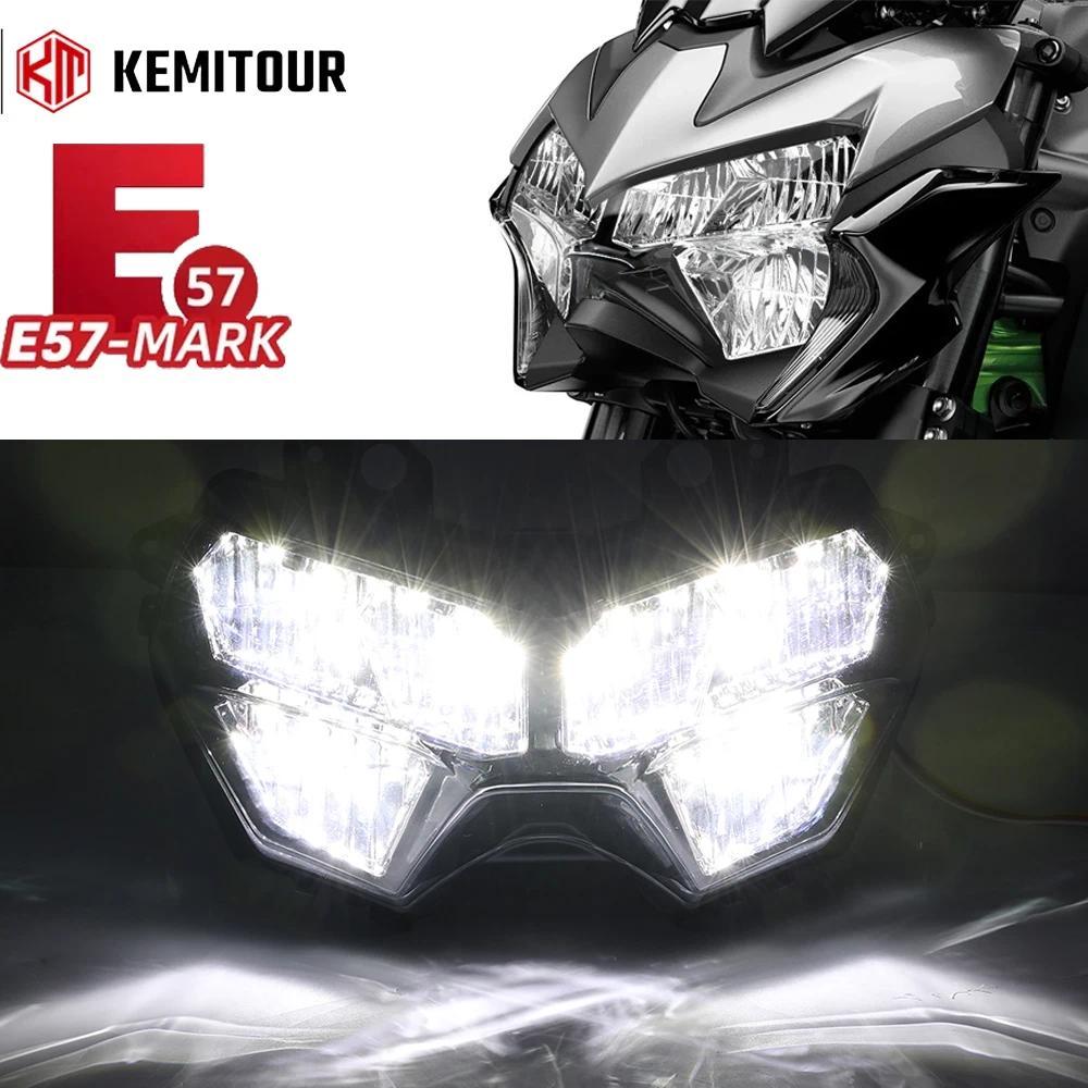 zZ900 ไฟหน้า E-MARK สำหรับ KAWASAKI Z400 Z250 Z650 KLR650 ZR1000 H2 2019-2023 รถจักรยานยนต์ไฮไลท์ชุด