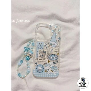 รูแม่นยำ สไตล์สูงระดับ ส่งจากไทย คิตตี้สีฟ้า for iPhone เคสไอโฟน 17 11 12 13 14 15 16 PLUS PRO MAX X XS MAX XR 7 8PLUS แ