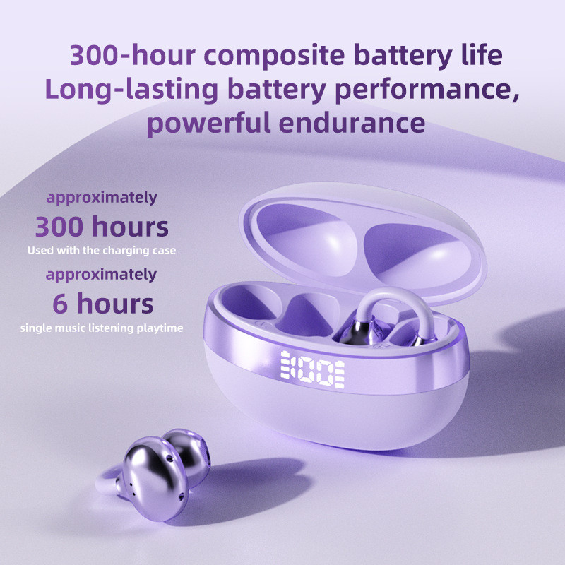 Clip On Tws Earbuds หูฟังบลูทูธ Bone Conduction HiFi Sport