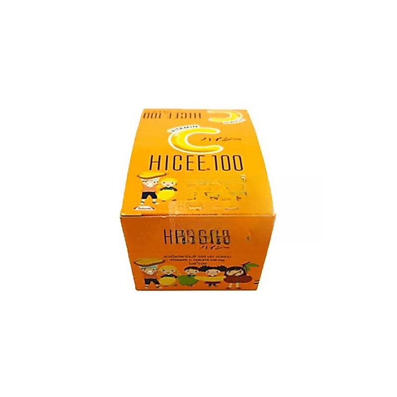 Hicee วิตามินซี 100mg ชนิดอม Vitamin C Tablets กล่องละ4x40แผง
