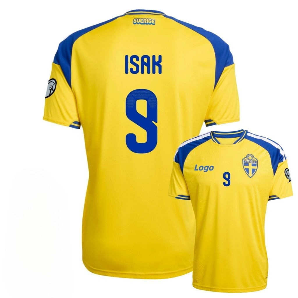 Fix Fans Sweden 2026 2027 Mens Sweden Home Short Sleeve Football Shirt T-Shirt
