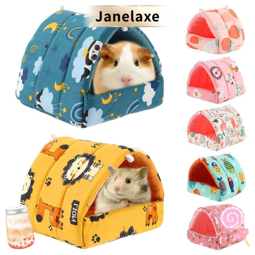 JANELAXE Hamster House Soft Mini Cage Winter Rabbit Squirrel Warm Mat