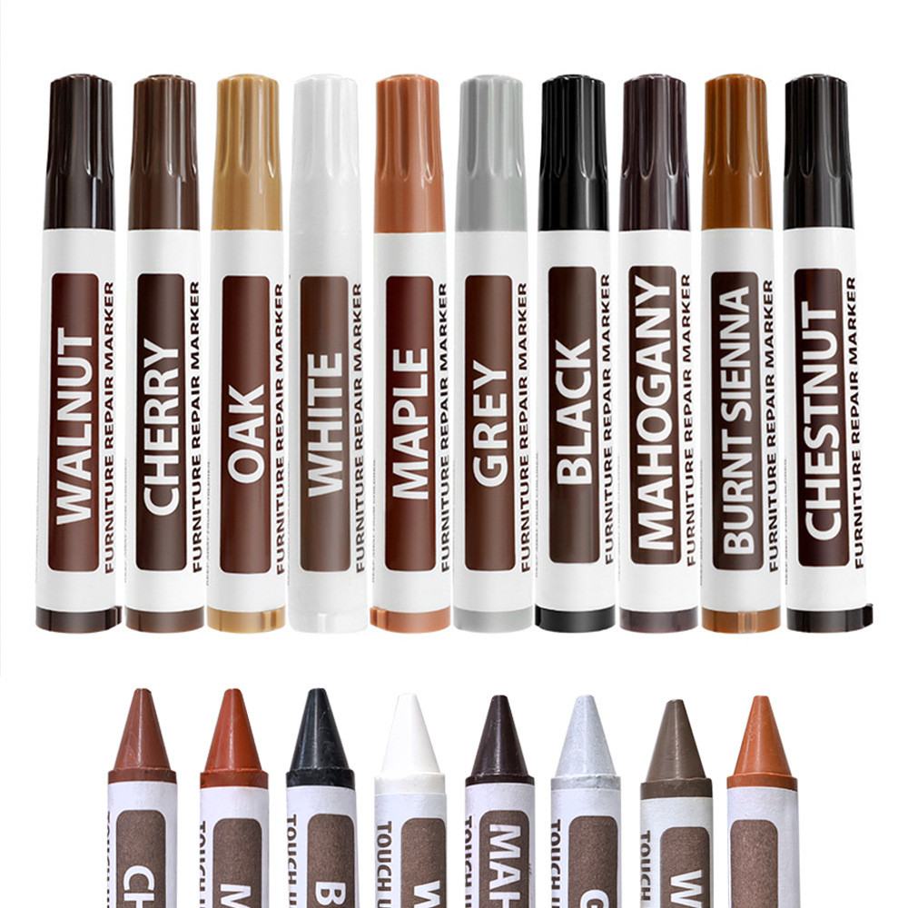 ไม้ Grain เฟอร์นิเจอร์ Touch-Up สี Oil-Based Marker ปากกาไม้ Dropping สี Scratch ซ่อมสีปากกากันน้ําเสริมปากกาสี VL