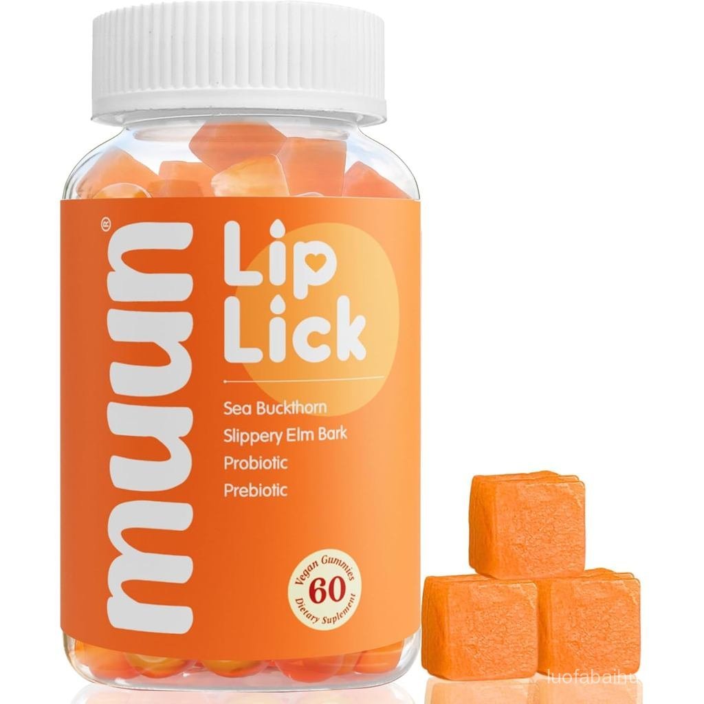 Muun Intimate Moisture Gummy พร้อมลื่น Elm Bark Omega 6 7 9 & 3 พันล้าน CFUs โปรไบโอติกพรีไบโอติกสํา