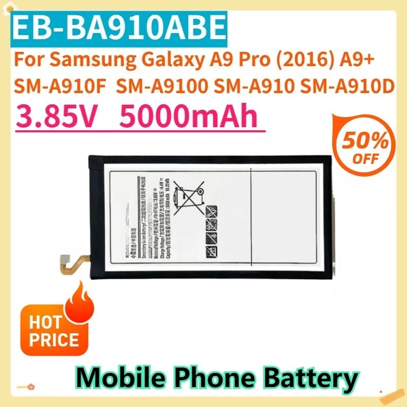 สําหรับ Samsung Galaxy A9 Pro (2016) A9+ SM-A910F SM-A9100 SM-A910 SM-A910DS เปลี่ยนแบตเตอรี่ EB-BA9