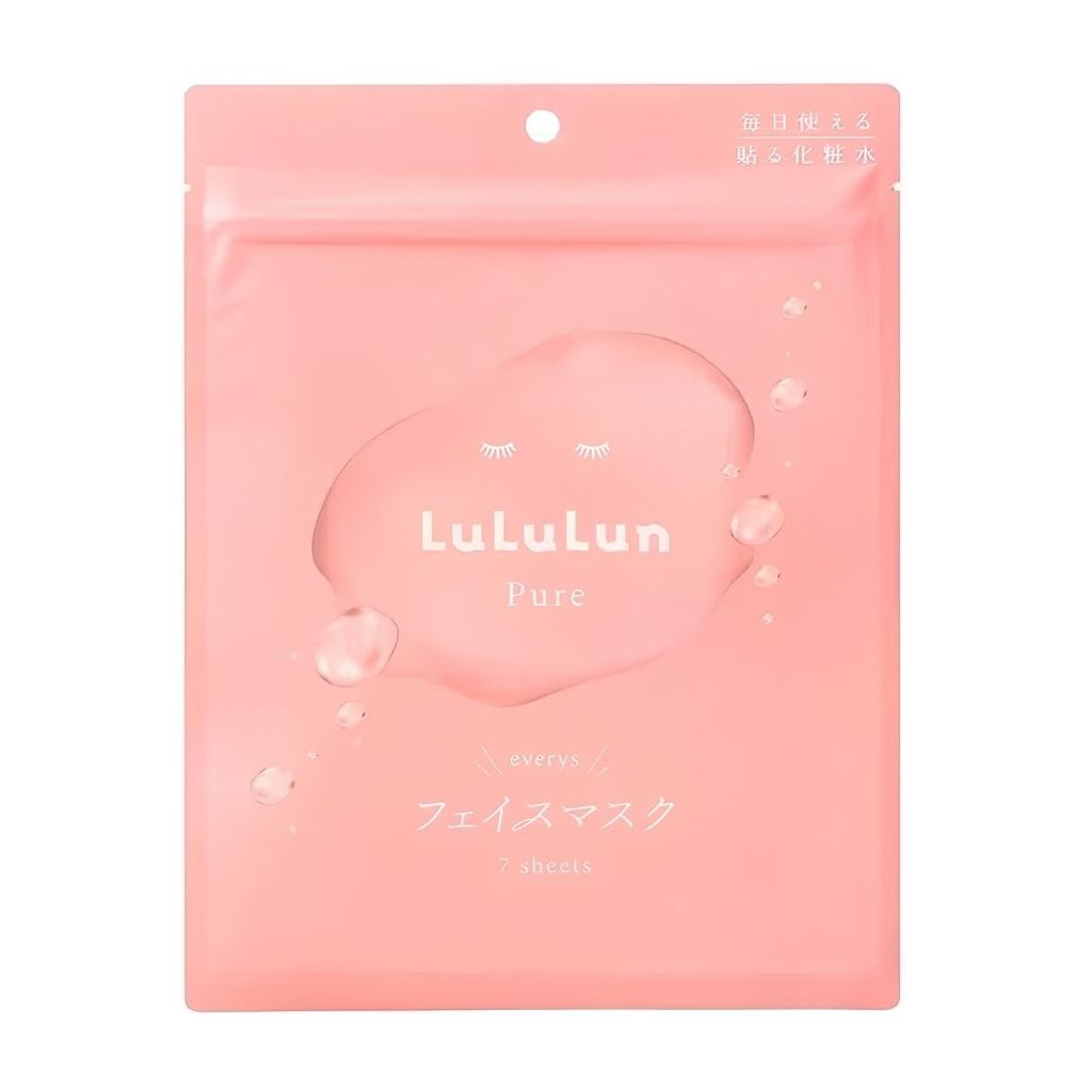 ลูลูลูน แผ่นมาสก์หน้าเพียวพิ้งค์ LuLuLun Pure Pink Mask 7Sheet