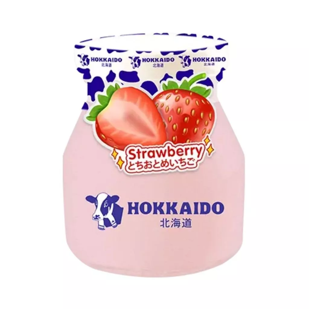 ฮอกไกโด โยเกิร์ตรสสตรอว์เบอร์รี่ Hokkaido Yogurt Strawberry 100ml.