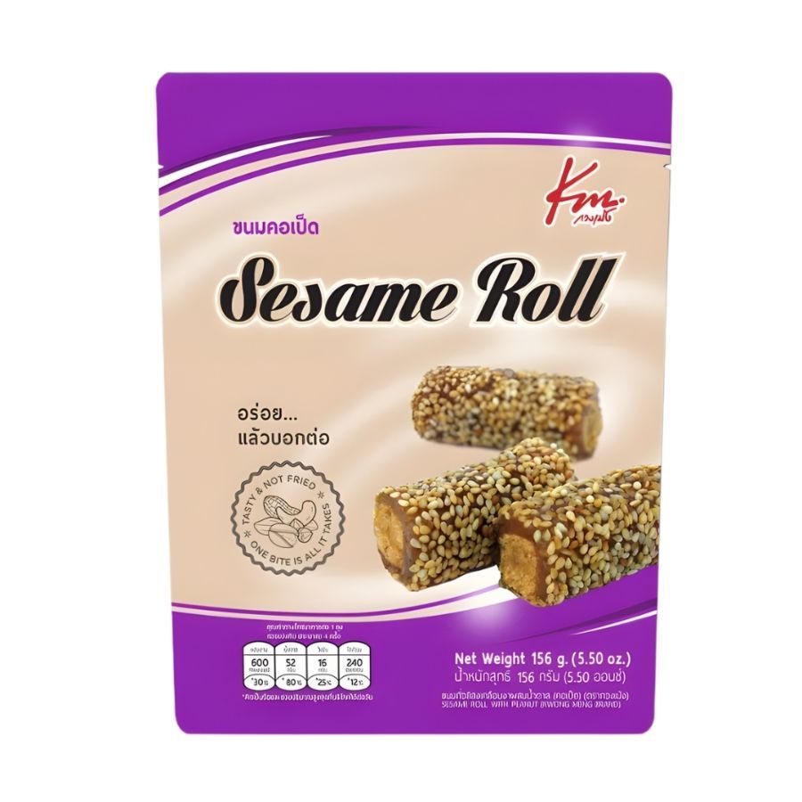 กวงเม้ง ขนมคอเป็ด KM Sesame Roll 156g.