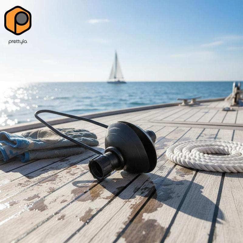 Prettyia Outboard Flush Muffs Fresh Water Flushing Outboard Motor Muffs Round — صورة 8