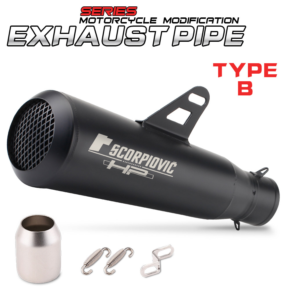 51MM Universal รถจักรยานยนต์ท่อไอเสียท่อสําหรับ RC390 PCS125 Z400 Z900 S1000RR C19 CBR650 R7 Z400