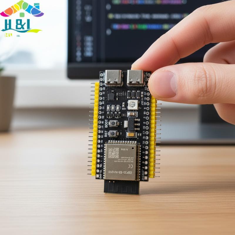 H&L ESP32 S3 Dual Core Development Board ประสิทธิภาพสูง 2.4G WiFi รองรับสําหรับโครงการบ้านอัจฉริยะ {