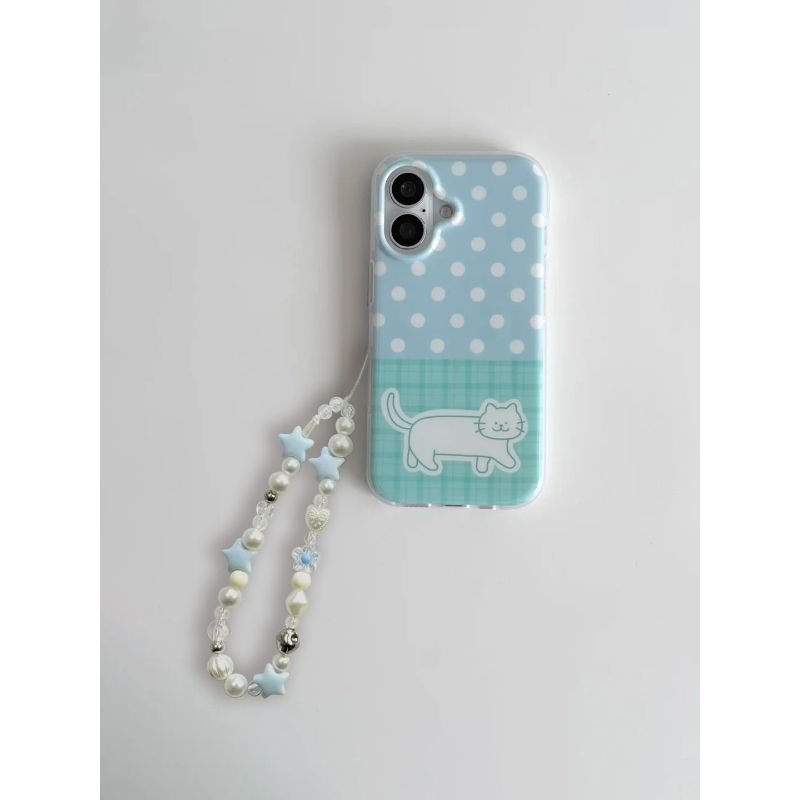 เคสโทรศัพท์ เหมาะสําหรับ iPhone X XS XR XSMAX 11 12 13 14 15 16 17 Pro max Plus Air Polka Dot ลายสก๊อตแมวกันกระแทกกันกระแทกกันกระแทกป้องกันกรณีรวมทุกอย่าง