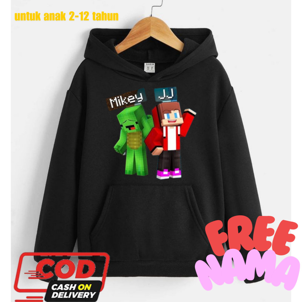 🧒 JJ & MIKEY MINECRAFT KIDS HOODIE