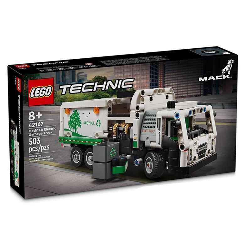 Lego Building Blocks 42167 Mark รถบรรทุกขยะ Boy Mechanical Set Technology Series ประกอบของเล่น
