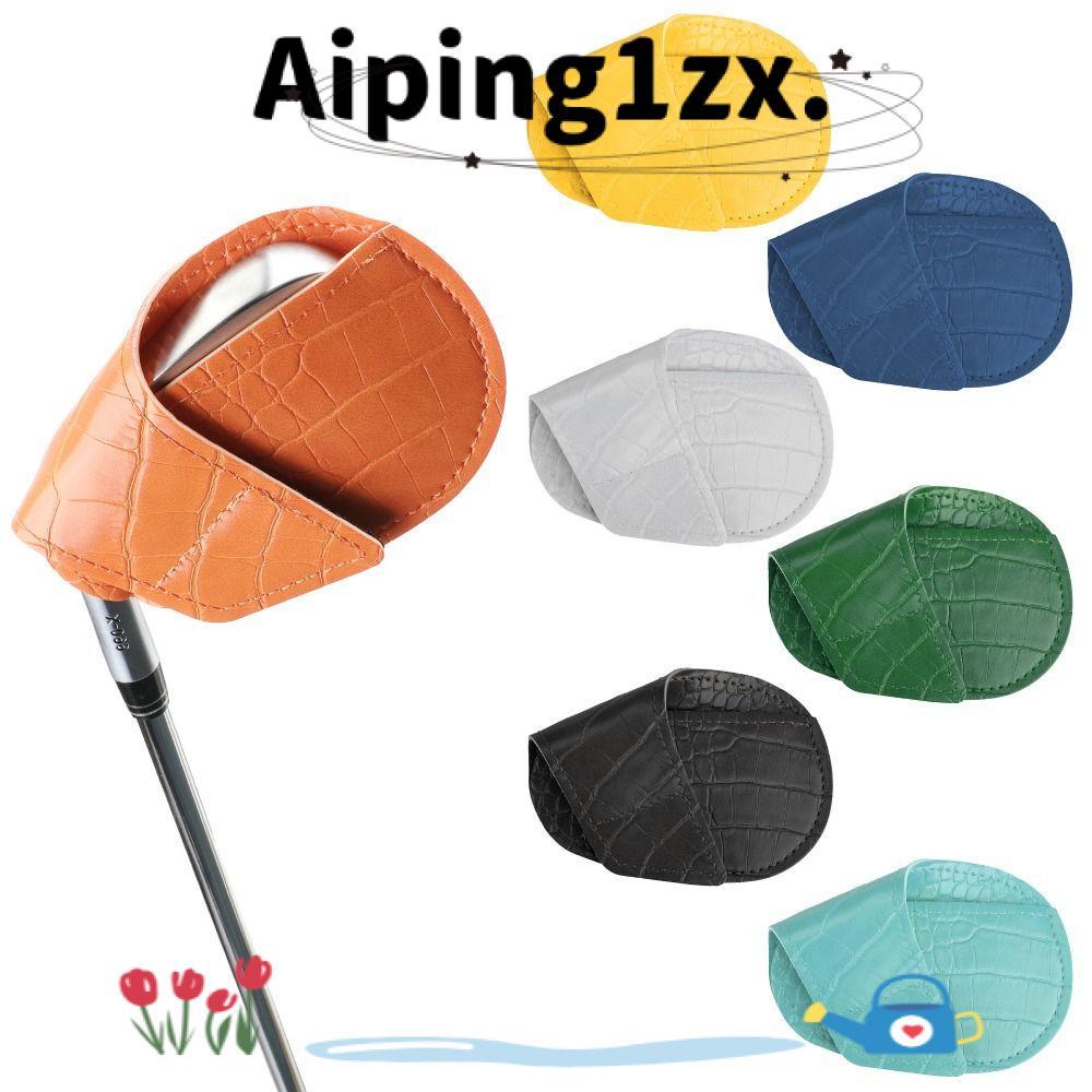NG1ZX Golf Iron Headcover, PU หนังลายจระเข้กอล์ฟคลับฝาครอบ, Professional Golf Training อุปกรณ์กันฝุ่