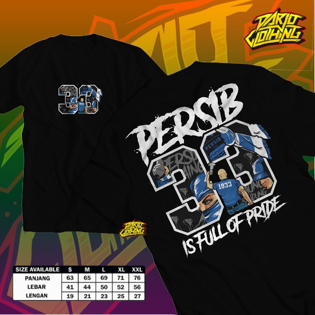 PERSIB BANDUNG "PRSB 33" T-Shirt - Bobotoh/Viking/Bandung Football