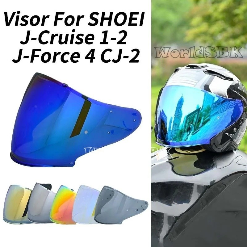หมวกกันน็อค Visor สําหรับ SHOEI J-Cruise 1 J-Cruise 2 J-Force 4 CJ-2 รถจักรยานยนต์หมวกกันน็อคเลนส์เป
