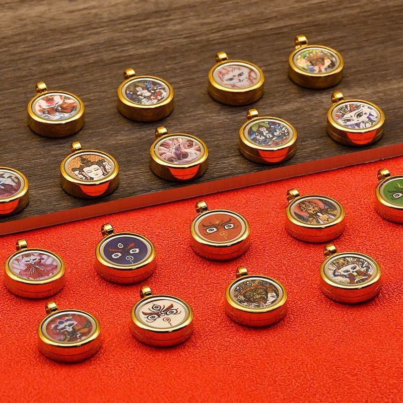 Amulet Gawu Box Gawu Tangka Box Gawu Tangka Box Amulet Mini Small Tangka Pendant Can Hold Things All