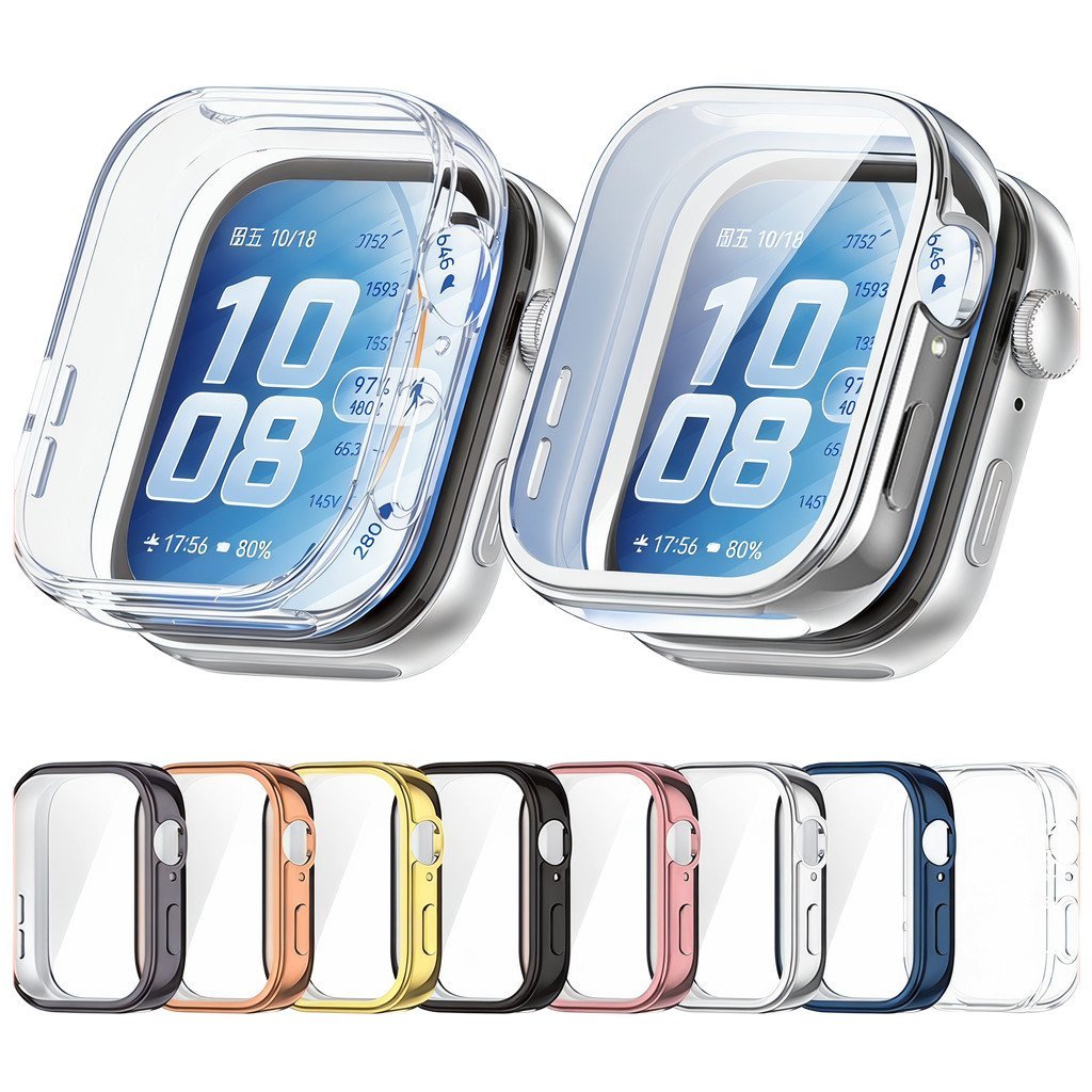 เคสป้องกัน TPU Huawei Watch Fit 5/5 Pro/4/4 Pro/3 Case Full Coverage Bumper Screen Protector สมาร์ทวอทช์กันชน