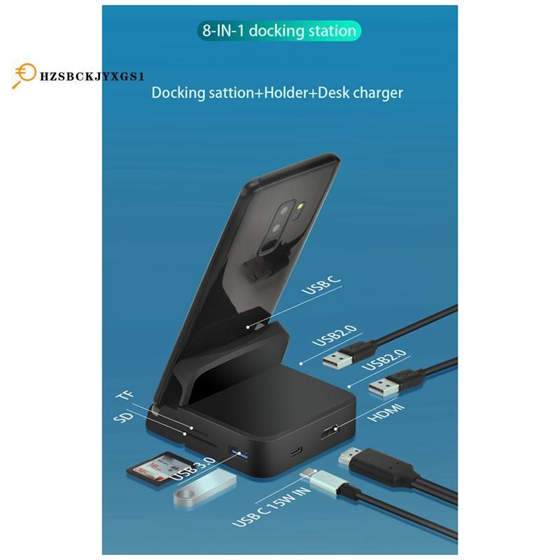 [hzsbckjyxgs1]Docking Station Type C ถึง Hdtv Docking Station ที่วางโทรศัพท์มือถือเหมาะสําหรับโทรศัพ
