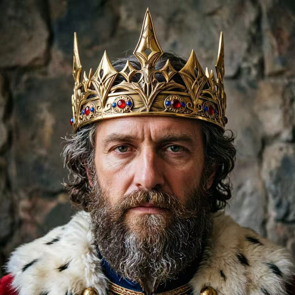 Love และ Deep Sky Meteor Eclipse Kings Head Crown cs Props Dark Star King Queens Crown Headdress Cro