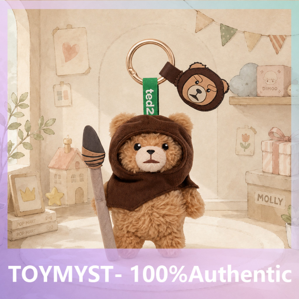 [secret] POPMART GONGMING! <Ted2 > Baby Ted ตุ๊กตาเคลื่อนย้ายได้จี้ Mystery Box ของเล่นอินเทรนด์ของแ