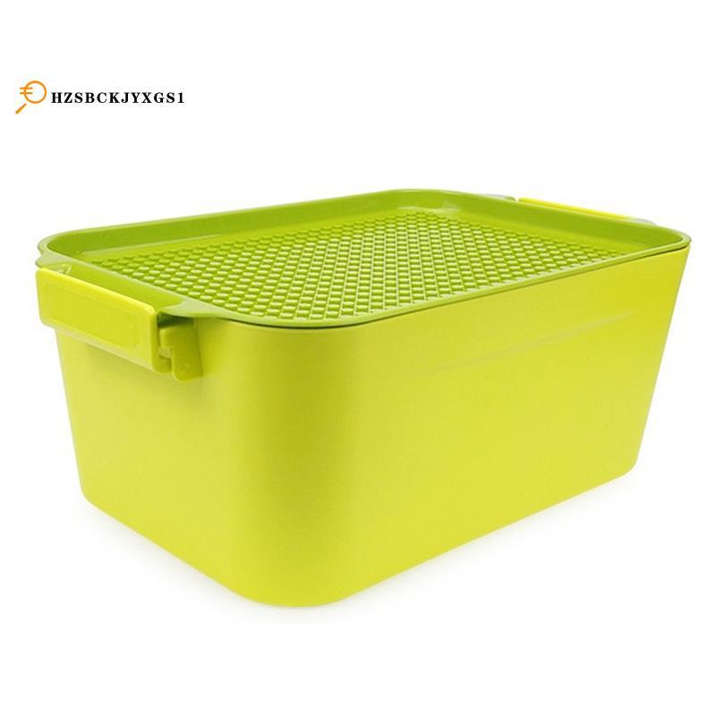 [hzsbckjyxgs1]Building Block Storage Box กล่องของเล่นเด็ก Building Block Box-สีเขียว