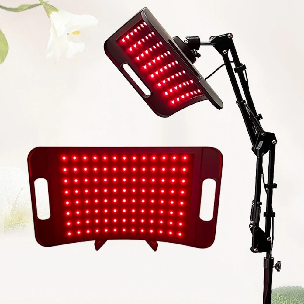 I0RM โคมไฟบําบัดแสงสีแดงแสงอินฟราเรดบําบัดพร้อมขาตั้ง 660nm Redlight และ 850nm ใกล้อุปกรณ์แสงอินฟราเ