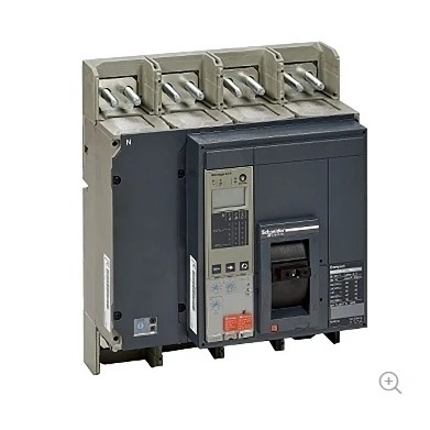 SZFT NS800N 4P Micrologic 2.0/5.0A แบบมีสายด้านหน้า + ที่จับโรตารีแบบขยาย (สีดํา) เบรกเกอร์ป้องกัน N