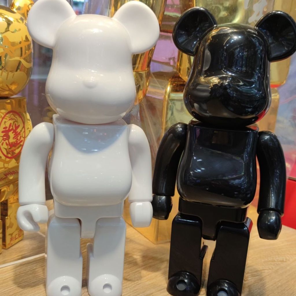 Trendy Toy Bear Brick be@rbrick White Mold DIY Solid Color Graffiti Figurine400% ABS Clanging sound