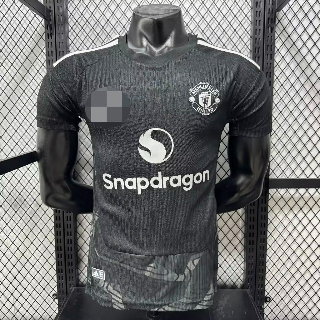 Player Version 2627 Manchester United ผู้รักษาประตูแขนสั้นสีดํา S-2XL