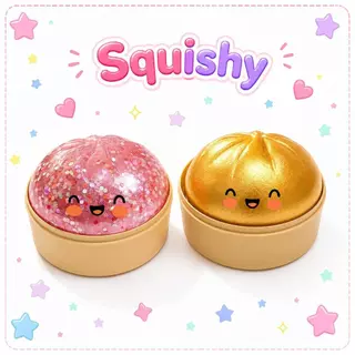 จัดส่งรวดเร็ว🎁Bao Squish ซาลาเปาหนึบ เลือกสี/เนื้อได้Click to Copy [ส่งจากไทย]