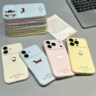 เคสสำหรับ iPhone 17 16 15 14 13 12 11 Pro Max XR XS หัวใจ 3D กันรอย กันกระแทก สีหวาน น่ารัก ถุง