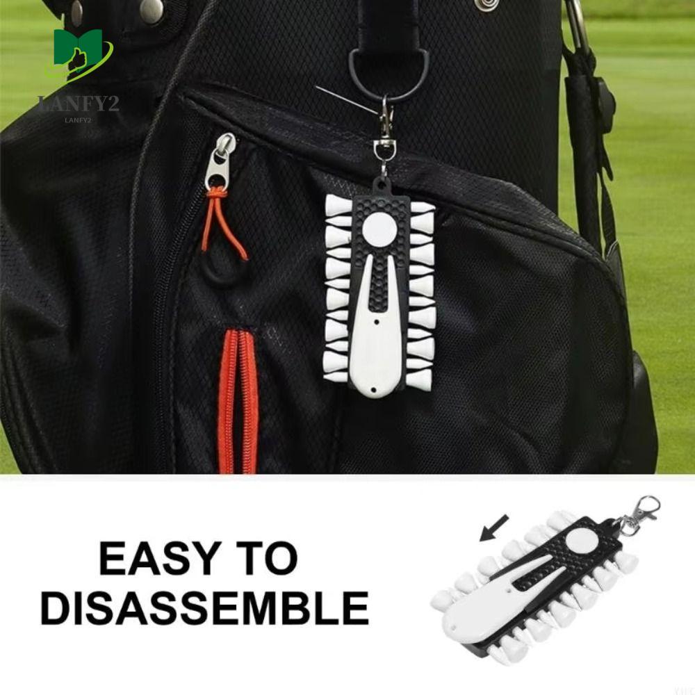 ALANFY Golf Tees Rack, Divot Repair Tool Storage อุปกรณ์กอล์ฟ Tees Holder, Multifunctional เปลี่ยนดิ
