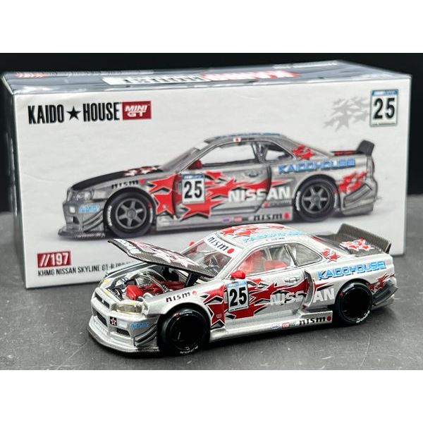 Kaido House x Mini GT  NISSAN SKYLINE GT-R (R34) KAIDO STAR RACING V1